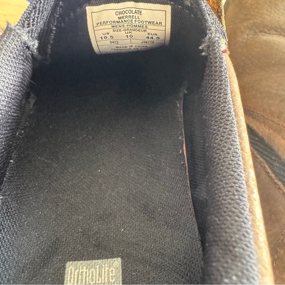 Merrel Ortholite Brown Leather Shoes - Picture 6 of 8